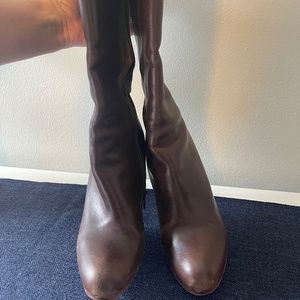 Vintage red bottoms boots